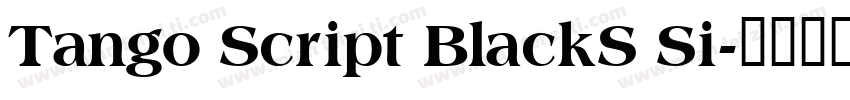 Tango Script BlackS Si字体转换